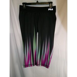 FILA Sport Purple Green Ombre Athletic Bike Shorts Womens Size‎ S